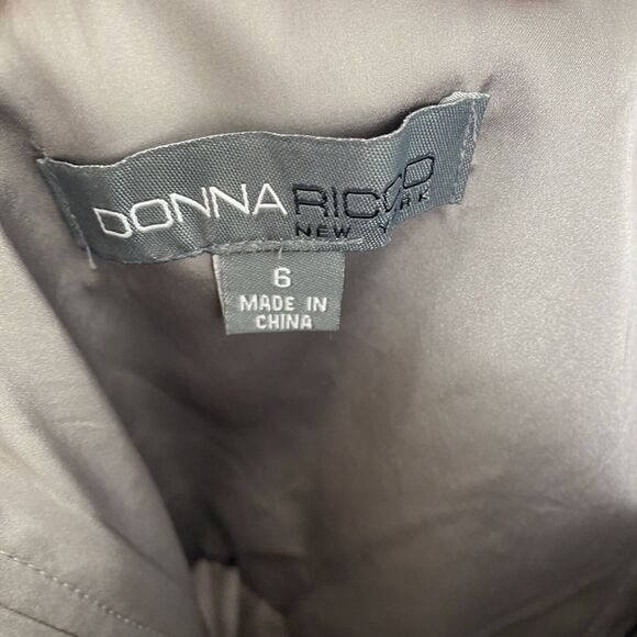 Donna Ricco Party Dress Sz 6 Sequin One Shoulder Cocktail Wedding NWT - Picture 6 of 6